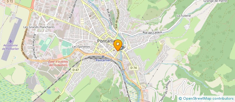 localisation de l'entreprise SAILLARD-FREMINET à PONTARLIER