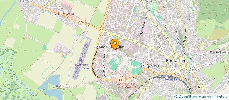 localisation de l'entreprise SAILLARD FRERES  PONTARLIER