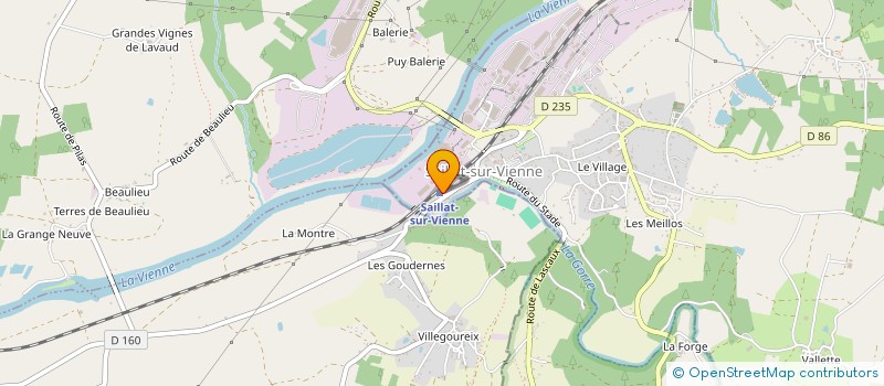 localisation de l'entreprise SAILLAT DISTRIBUTION à SAILLAT-SUR-VIENNE