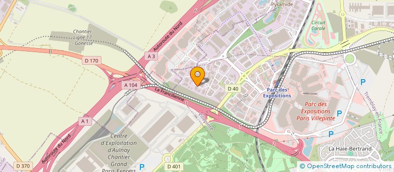 localisation de l'entreprise SAIMAP MICROFLON à VILLEPINTE