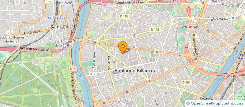 localisation de l'entreprise SAIMOB à BOULOGNE-BILLANCOURT