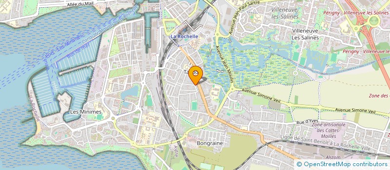 localisation de l'entreprise SAIN'BIOSE HABITAT à LA ROCHELLE
