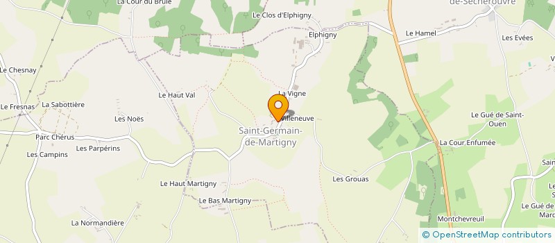 localisation de l'entreprise SAIN JARDIN DE MARTIGNY à SAINT-GERMAIN-DE-MARTIGNY
