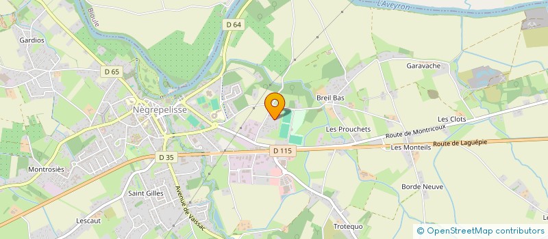 localisation de l'entreprise SAINBIOTIC  NEGREPELISSE