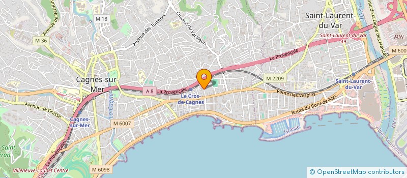 localisation de l'entreprise SAINCLAIR INTERNATIONAL à CAGNES-SUR-MER