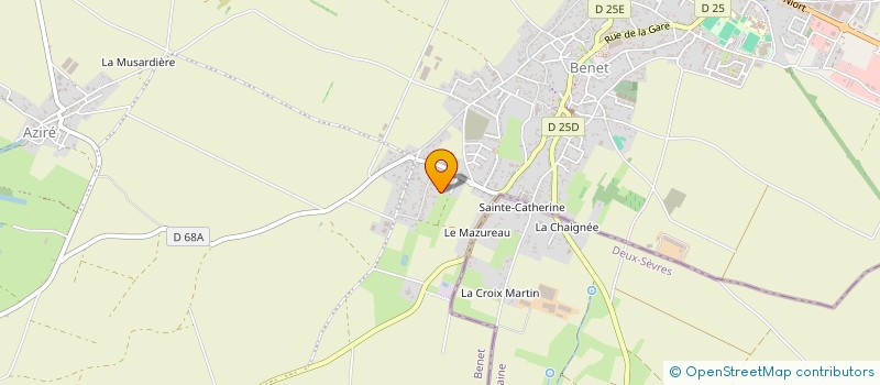 localisation de l'entreprise SAINDEZ  BENET