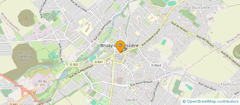 localisation de l'entreprise SAINDRENAN à BRUAY-LA-BUISSIERE