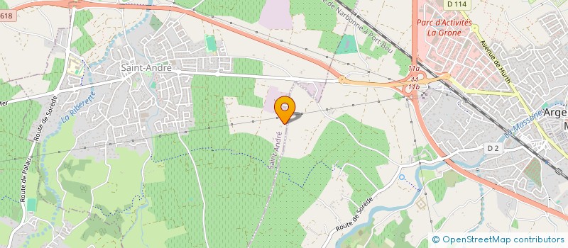 localisation de l'entreprise SAINECO  SAINT-ANDRE