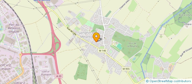 localisation de l'entreprise SAINGHIN PART EN LIVE  SAINGHIN-EN-MELANTOIS