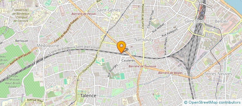 localisation de l'entreprise SAINJUST MARIE CHANTAL  TALENCE