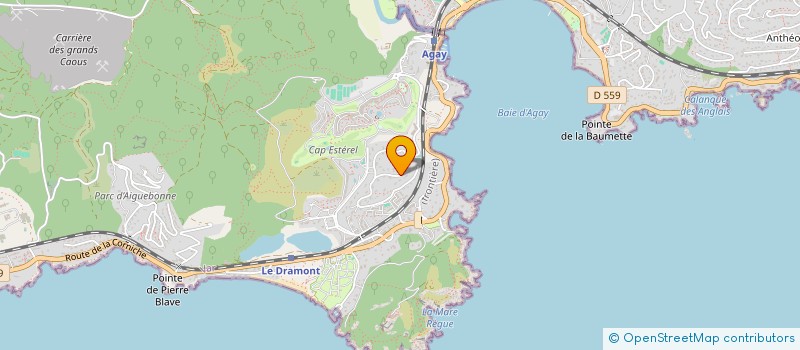 localisation de l'entreprise SAINRAF  SAINT-RAPHAEL