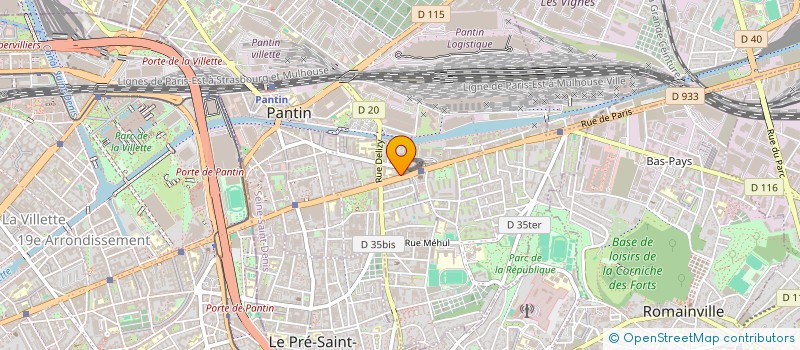 localisation de l'entreprise SAINRISE  PANTIN