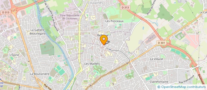 localisation de l'entreprise SAINSUSHI  COULAINES