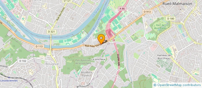 localisation de l'entreprise SAINT'1  BOUGIVAL