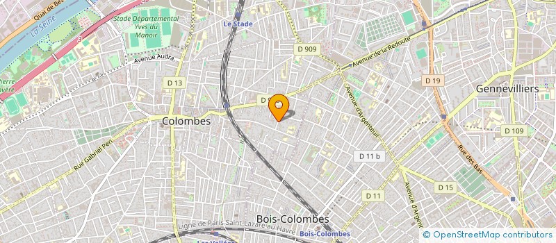 localisation de l'entreprise SAINT 21 à COLOMBES