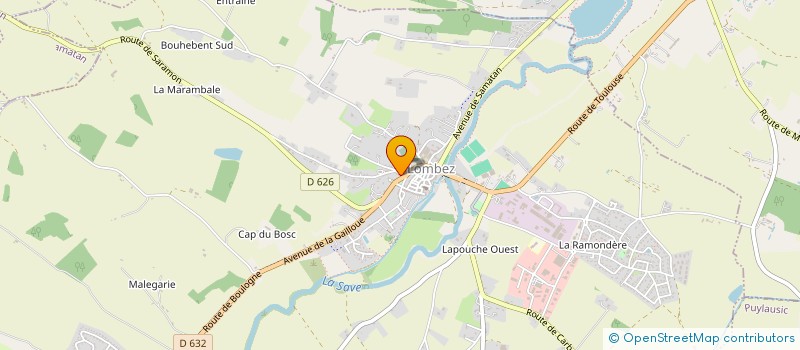 localisation de l'entreprise SAINT ADOURE  LOMBEZ