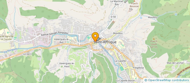 localisation de l'entreprise SAINT-AFFRIQUE AMBULANCES à SAINT-AFFRIQUE
