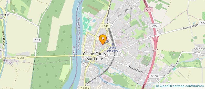 localisation de l'entreprise SAINT AGNAN à COSNE-COURS-SUR-LOIRE