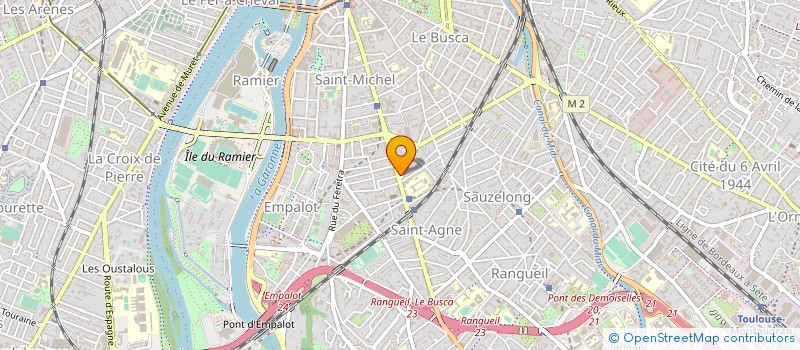 localisation de l'entreprise SAINT-AGNE à TOULOUSE