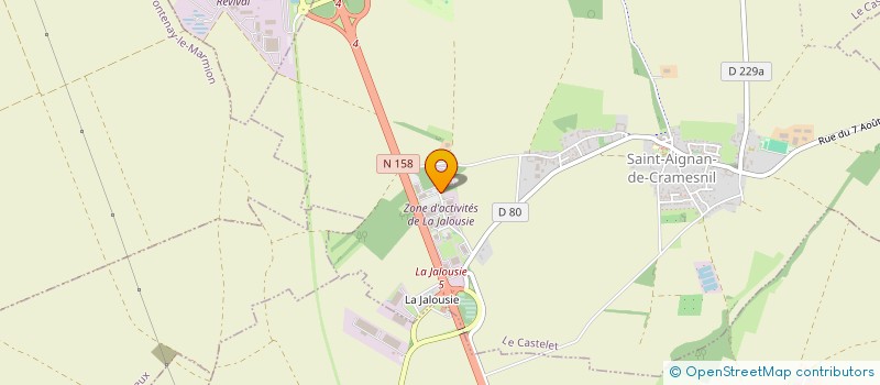 localisation de l'entreprise SAINT AIGNAN  LE CASTELET