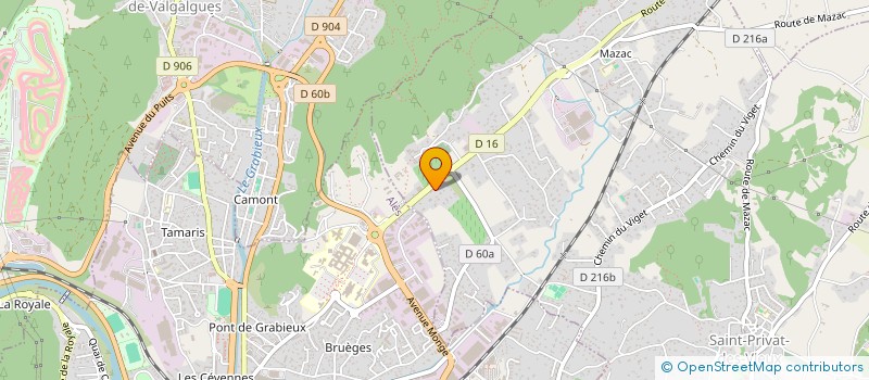 localisation de l'entreprise SAINT ALBAN  SAINT-PRIVAT-DES-VIEUX