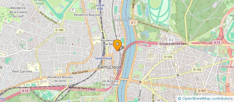 localisation de l'entreprise SAINT ALEX INVEST à SAINT-CLOUD