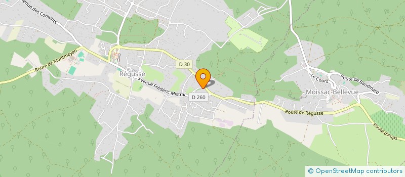 localisation de l'entreprise SAINT ALIMEN à REGUSSE