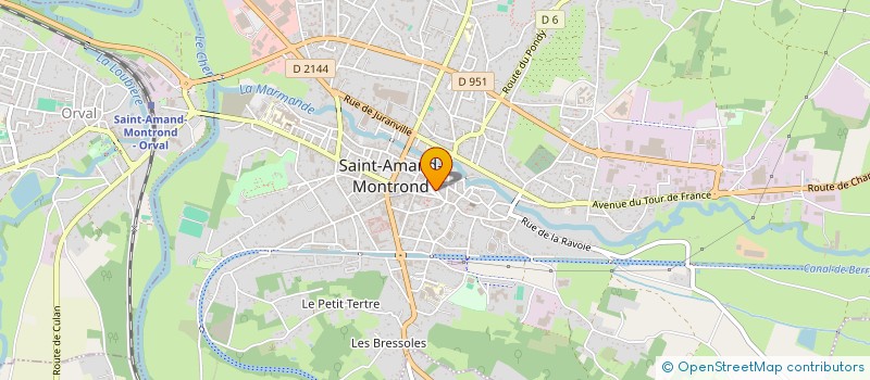 localisation de l'entreprise SAINT AM PARACHUTISME  SAINT-AMAND-MONTROND