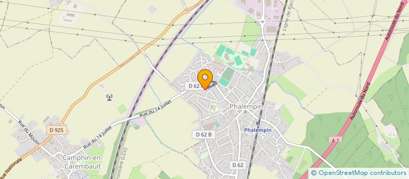 localisation de l'entreprise SAINT-AMAND  PHALEMPIN