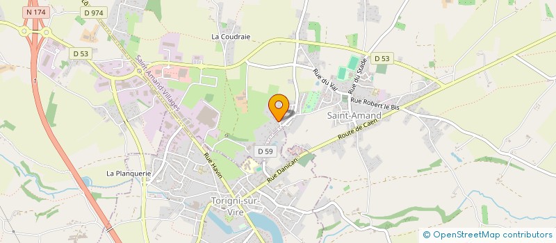 localisation de l'entreprise SAINT AMAND BATIMENT à TORIGNY-LES-VILLES