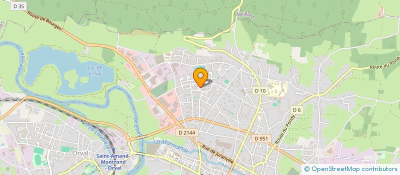 localisation de l'entreprise SAINT AMAND COMMUNICATION  SAINT-AMAND-MONTROND