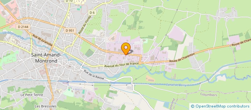 localisation de l'entreprise SAINT AMAND ESPACES VERTS  SAINT-AMAND-MONTROND