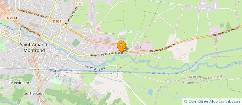 localisation de l'entreprise SAINT AMAND FUNERAIRE  SAINT-AMAND-MONTROND