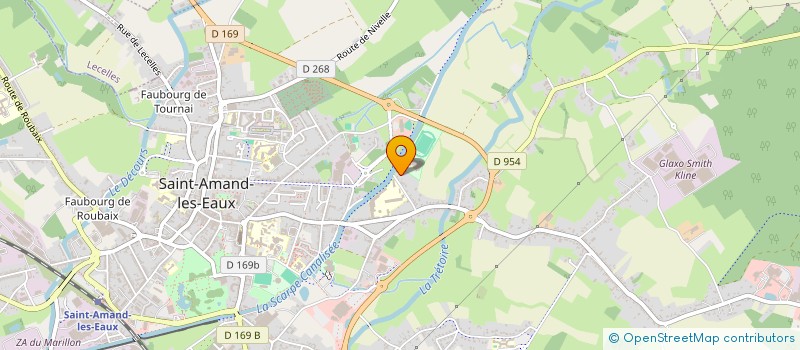 localisation de l'entreprise SAINT-AMAND HANDBALL - PORTE DU HAINAUT  SAINT-AMAND-LES-EAUX