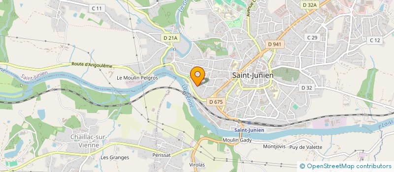 localisation de l'entreprise SAINT AMAND MARTIN à SAINT-JUNIEN