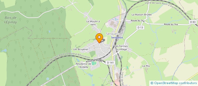 localisation de l'entreprise SAINT AMANT  SERQUEUX