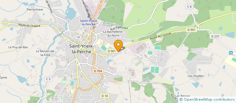 localisation de l'entreprise SAINT AMOUR à SAINT-YRIEIX-LA-PERCHE