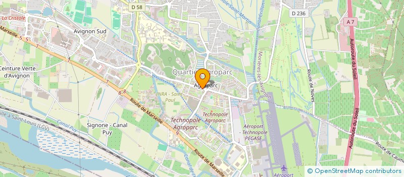 localisation de l'entreprise SAINT ANDRE  AVIGNON