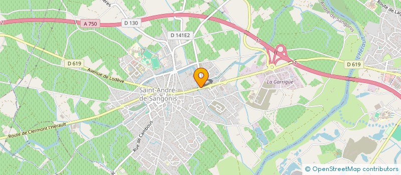 localisation de l'entreprise SAINT ANDRE DISTRIBUTION à SAINT-ANDRE-DE-SANGONIS