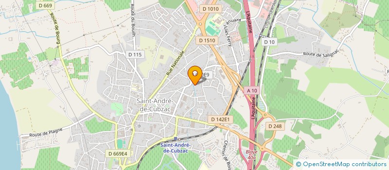 localisation de l'entreprise SAINT ANDRE DISTRIBUTION à SAINT-ANDRE-DE-CUBZAC