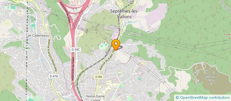 localisation de l'entreprise SAINT ANDRE DU PARC à SEPTEMES LES VALLONS