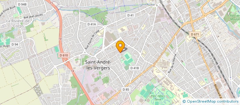 localisation de l'entreprise SAINT ANDRE FOOTBALL SAF à SAINT-ANDRE-LES-VERGERS