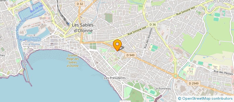 localisation de l'entreprise SAINT ANTOINE à LES SABLES D'OLONNE