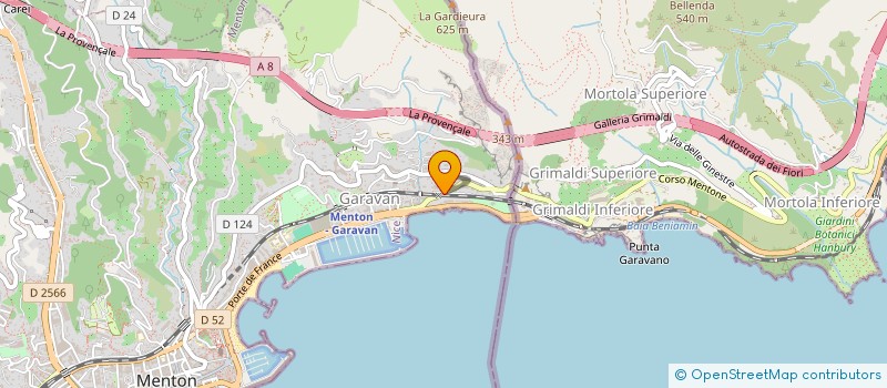 localisation de l'entreprise SAINT ANTOINE à MENTON
