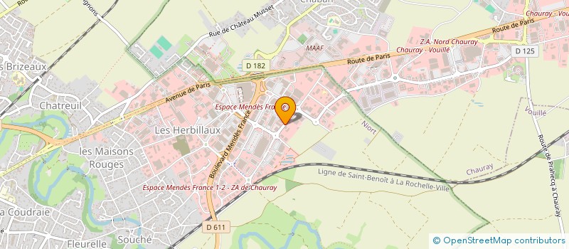 localisation de l'entreprise SAINT ANTOINE à NIORT