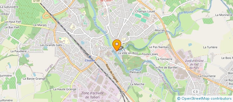 localisation de l'entreprise SAINT ANTOINE  CLISSON