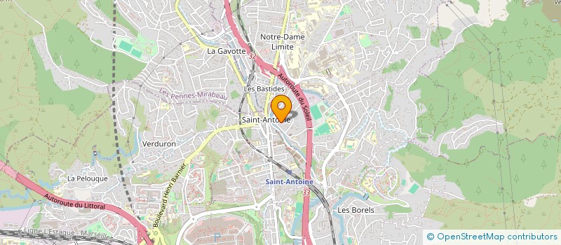 localisation de l'entreprise SAINT ANTOINE à MARSEILLE