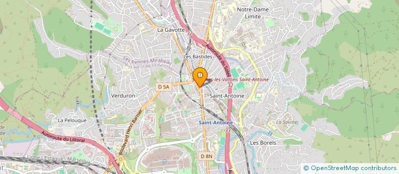 localisation de l'entreprise SAINT ANTOINE DISTRIBUTION à MARSEILLE