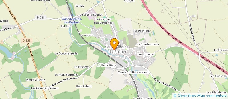 localisation de l'entreprise SAINT-ANTOINE-DU-ROCHER FUTSAL  SAINT-ANTOINE-DU-ROCHER