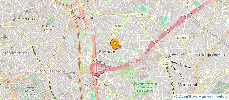 localisation de l'entreprise SAINT ANTONY SARL à BAGNOLET